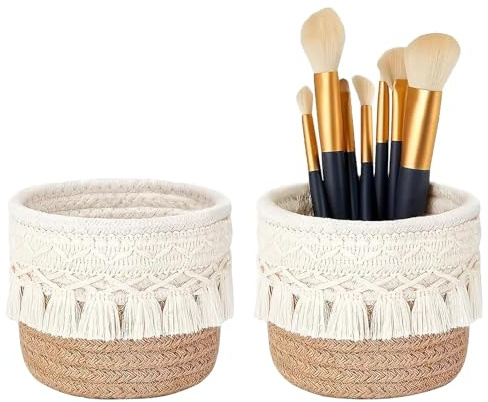 Ktnyl 2 Piezas Organizador de Brochas, Organizador Brochas Maquillaje, Make Up Brush Holder, Puede Utilizarse para Guardar Cosméticos, Artículos de Papelería y Otros Artículos
