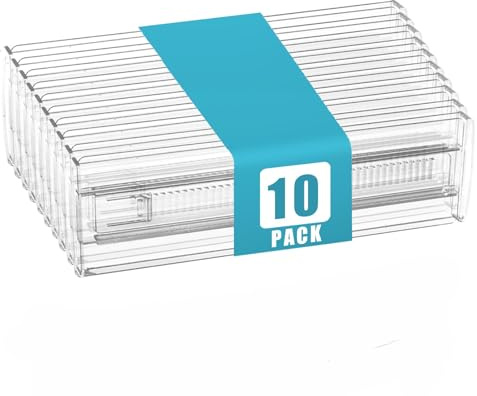 Aevorant 10 Pièces Separateur Tiroirs - Séparateur de Tiroir Réglable 28,5–50,5 cm, Organisateur de Tiroir Transparents pour Cuisine, Bureau, Chambre à Coucher