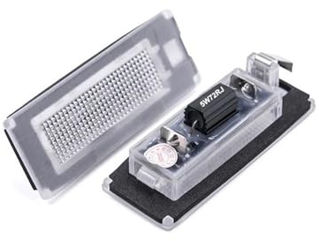 MMSDAARR Adatto for Fiat Ducato Bus Box for Lancia Ypsilon Musa Accessori for auto 2 pezzi senza errori 18smd LED bianchi luci targa lampade numeriche
