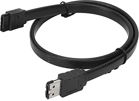 Kadimendium ESATA Till Hane Till Hane Skärmad Anslutningskabel 19,7 Förlängare, Snabb Dataöverföring för Extern Hårddisk, Kompatibel med -enheter (50 cm)