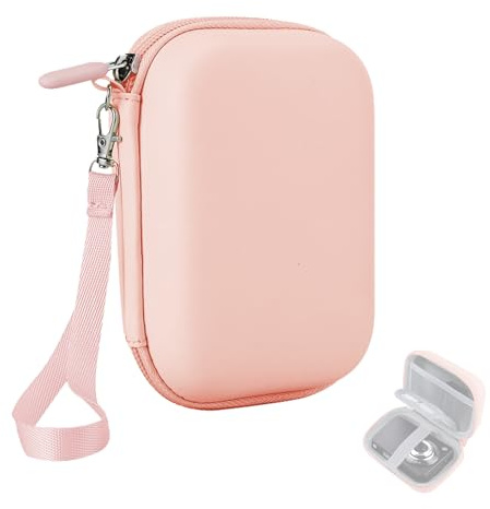 FOSDICK Étui pour Appareil Photo, Housses pour Appareils Photo Compacts, Étui de Rangement pour Appareil Photo Numérique Compatible avec Canon/pour Sony/pour Nikon/pour Kodak (Rose)