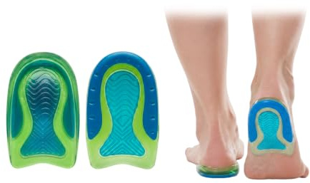 Heel Cups for Heel Support and Cushioning, Silicone Heel Pads | Soft Gel Heel Pads for Daily Comfort and Shock Absorption, Suitable for Sports and Everyday Shoes