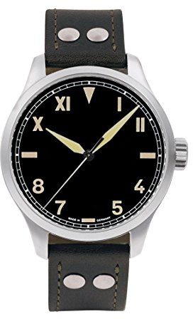 Aristo Herren Uhr Automatic Fliegeruhr California 3H192A Leder