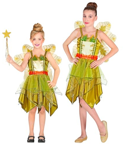 W WIDMANN - Fatina Dei Boschi kostymer, Bambini Unisex, 0994, flerfärgad, (140 cm/8–10 år)