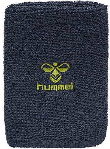 Hummel, Old School Big Wristband, Dark Denim-Lime Punch, One Size