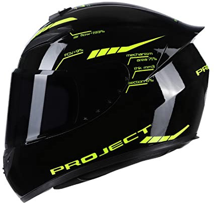 Mulcort Motorradhelm Full Face Rapid Street Helm Unisex Erwachsene Cool Rider Equipment Four Seasons New Street Touring Motorradhelm Stil A Größe L