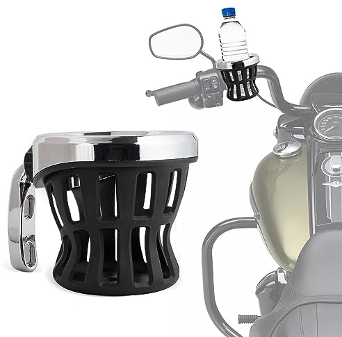 PSLER Portavasos para Motocicleta para Touring Road Glide Street Electra Glide Softail 1996 en Adelante para Goldwing GL1800 2018 en Adelante,Universal para Bicicleta Silla de Ruedas Cochecito Scooter