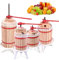 XINZI 6L Presse à Fruits Manuelle pour Vin et Jus de Fruits, Presse Mobile à Raisins avec Filet de Pressage et Manivelle, Ensemble de Pressage pour Jus de Pommes, Baies et Vins de Fruits