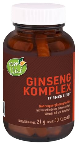 KOPP Vital® Ginsengkomplex fermentiert Kapseln, 21 g, 30 Kapseln