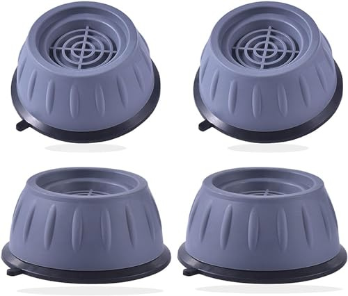 OZNEWLIFE Pack of 4 Washing Machine Feet Pads, Anti-Vibration Mat, Non-Slip, Vibration Damper for Washing Machine, Dryer, Fridge