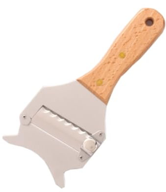 KICHOUSE Affettatrice Per Formaggio in Legno Taglierina Per Tartufi Gadget Da Cucina in Acciaio Inossidabile