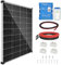 【180W Bluetooth Solar Panel Kit】DERUXI 180W Solar Panel Set: 180W 12V Monocrystalline Solar Panels+20A Bluetooth Solar Charge Controller+4 Pcs Solar Cable+Z-Bracket PV for Caravan Camping RV Boat Roof