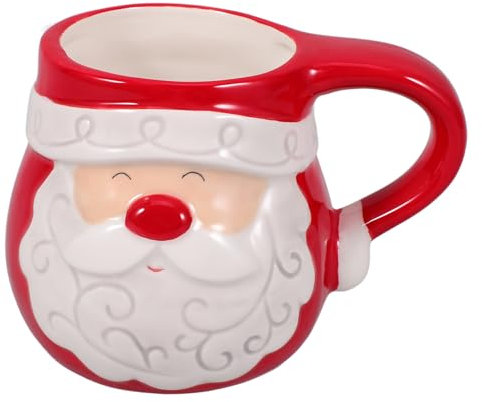 Mikinona Vintage Weihnachtsbecher Aus Keramik Mit Santa Claus Design Festliche Kaffeetasse Für Zuhause Und Büro Für Heiße Und Kalte Getränke Kreatives Weihnachtsgeschenk
