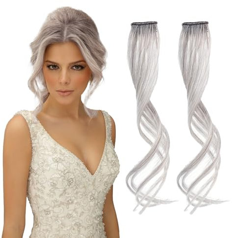 Frangette D'Aria Laterali Lunghe NICENEEDED, Frangia Frontale con Clip Ondulata e Riccia, Frangetta Sottile Laterale, Posticci per Capelli, Frangia Finta