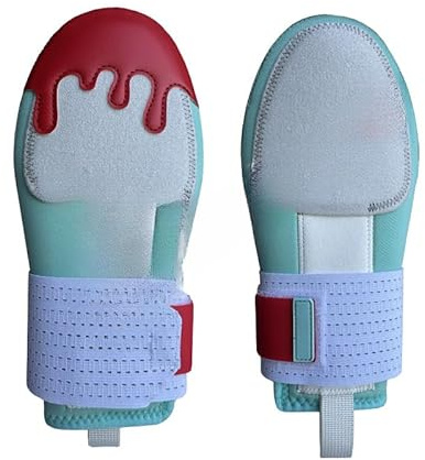 Longcanhui Gant de baseball universel pour main droite ou gauche, tailles jeunes et adultes, néoprène, sangle de poignet réglable (bleu blanc, adulte)