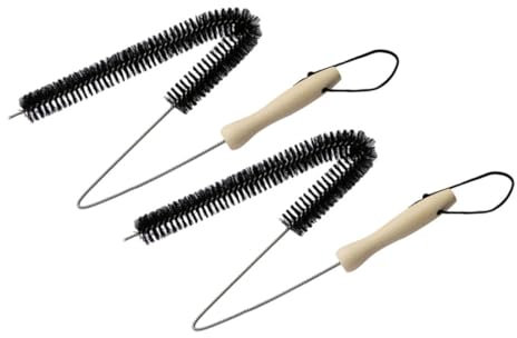 FELTECHELECTR 2pcs Condenser Coil Brush Dryer Vent Cleaner Brush for Washing Machine Refrigerator Dryer Filter Cleaning Random Style