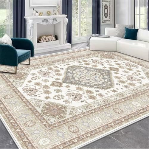 RUGMRZ Teppisch Fleckerlteppich Retro-Teppich Blumendekoration fällt Nicht ab Wohnzimmer Teppichs 70X140CM
