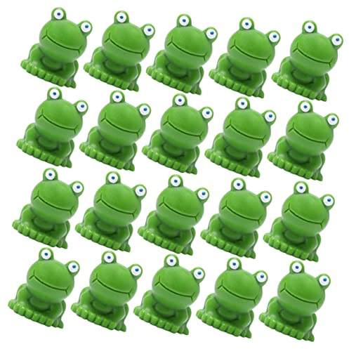 MOBUTOFU 30pcs Resin Mini Frog Ornaments Decorative Figurines for Mini Gardens Ponds and Plant Pots and Realistic Landscape Accents for Outdoor and Indoor Use