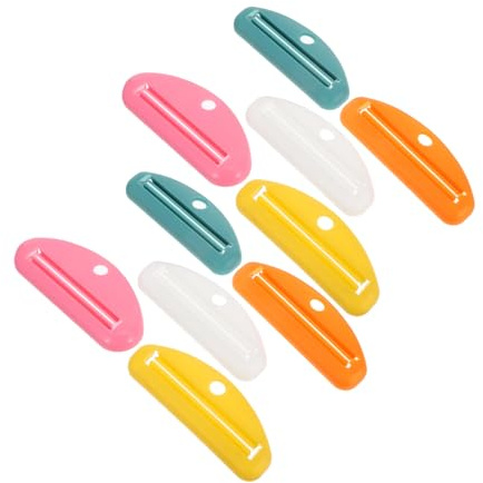 OUNONA 10 Pièces Lot de Presse-tubes Manuel Multi-usage Presse-dentifrice et Crème Compatible Tubes de Dentifrice Pommades et Cosmétiques Pratique pour Maison Voyage