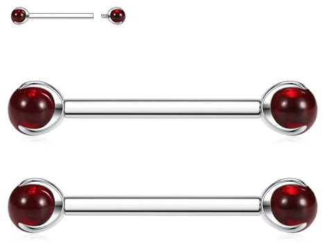 AROWRO G23 Titan bröstvårta stänger bröstvårta piercing smycken tungstänger internt gängad tunga piercing bro piercing smycken