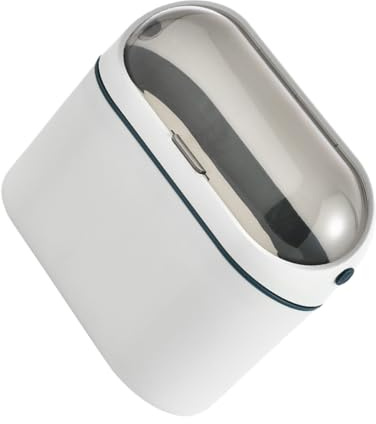 Zerodeko Cestino Spazzatura da Tavolo da Cucina e Bagno con Coperchio a Ribalta, Design a Parete Sospeso in Abs+pp+ps con Ganci Adesivi per Rifiuti Alimentari