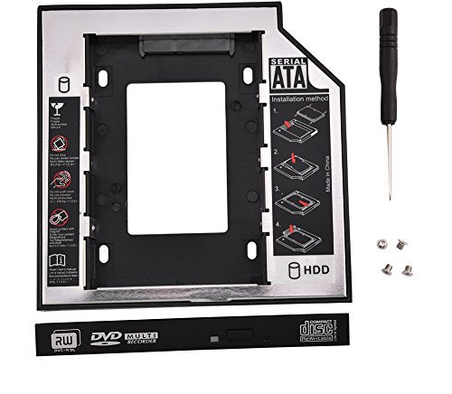 VBESTLIFE Soporte Adaptador Disco Duro Window2K / XP / 2003 / Vista / 7, para Linux, Mac OS 10 ,etc. Aluminio Bahía de Disco Duro