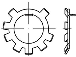 50x DIN 70952 Schnorr-Scheibe/S-Sicherungsscheibe Stahl A 18mm