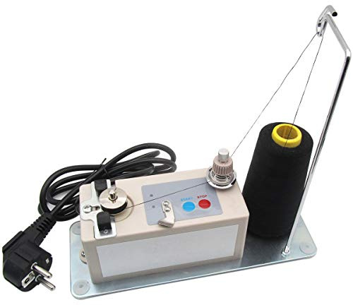 CKPSMS Marke - 220 V automatischer Spulenwickler und Gewindeständer für 1/4 (6 mm) Mittellochspulen (KP-SBW01 Europe Plug 220V)