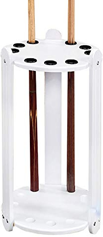 Mirtqj Billard Queue Ständer, Runde Queueständer, Billard-Snooker-Zubehör, Platz Sparen Für Billardzimmer/Weiß / 35x60cm