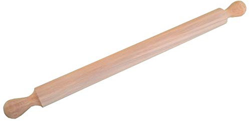 Mattarello in legno accessorio cucina per impasto pane, torte, biscotti, pasta fresca, pasta sfoglia (4x37 cm)