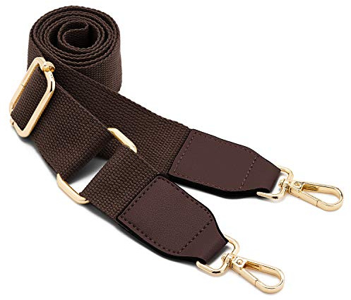 Breiter Schultertaschengurt,Verstellbarer Ersatz-Taschengurt mit Metall-Drehhaken,weiche Canvas-Taschengurte,Schultertaschengurt,Gürtel,Messenger Bag,austauschbarer Gurt für Crossbody-Handtasche