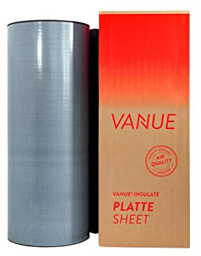 VANUE® INSULATE Platte selbstklebend Wärmedämmung aus Kautschuk zur Isolierung von Fahrzeugen Camperausbau Vanausbau, 10 mm 5 m²