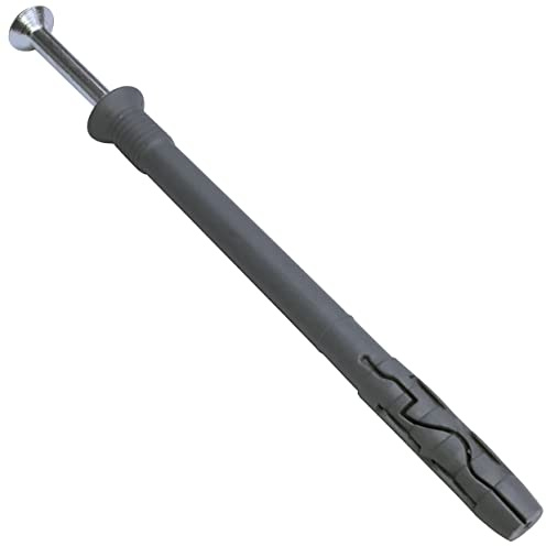 AERZETIX - C57459 - Satz von 20 Nageldübel Ø8x100 mm + 20 Schraube Ø5x105 mm mit senkkopf - zur Befestigung aus Beton Ziegel betonstein - zur schnellmontage
