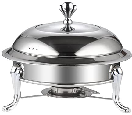 Spirituskocher für Innenraum Mit Topf Campingkocher Tragbarer Camping Alkoholkocher, Mini Spirituskocher Spiritusbrenner für Innenraum und Im Freien Camping Kochherd,Silver-28cm