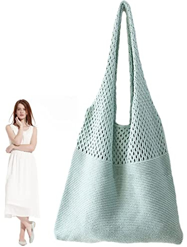 Luckxing Retro Sommer Strandtasche - Elastische Mode-Luxus-Damenhandtasche | Boho Style Beach Woven Handtasche, für Shopping, Dating, Reisen, Schule oder Arbeit