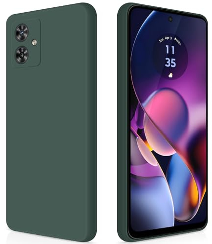 GiiYoon Funda para Motorola Moto G54 5G, Case de Silicona Suave de TPU Carcasa Protector de Goma Fexible Prueba Liviano y a Delgado de Golpes Antirrayas para Teléfono (Verde)