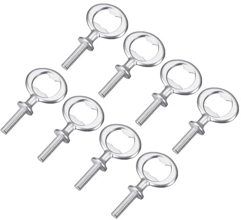 QUARKZMAN Apribottiglie, 8pz 80mm Apribottiglie, a Vite in Lega di Zinco Kit di Inserti Piatti Filettati per Matrimoni Feste del Vino Fai Da Te Artigianato (Argento Opaco)