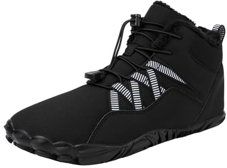 Chaussures de neige en coton chaud en peluche à porter et antidérapantes à cinq doigts - Chaussures de sports de plein air pour hommes et femmes - Chaussures de randonnée pour homme et femme - Baskets