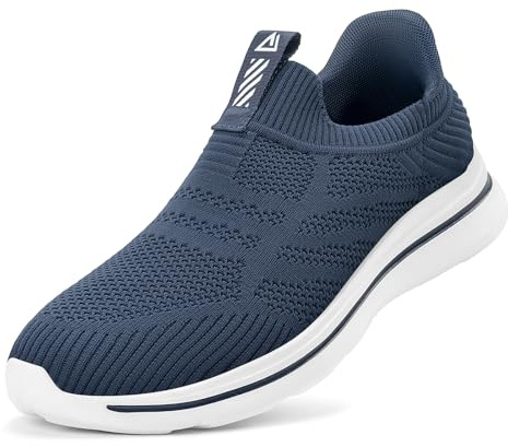 ODCKOI Sneakers Zapatillas Deportivas Manos Libres para Hombre Ligeras y Transpirables Slip In Zapatillas Deportivas para Cómodas de Malla Zapatos Casuales sin Cordones