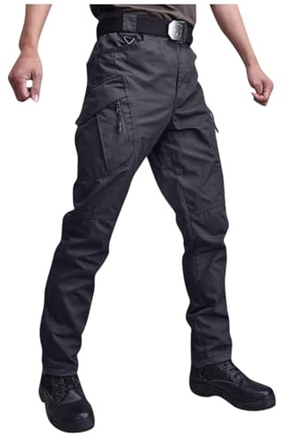 Pantalon Tactique Homme Cargo Treillis Militaire Randonnée Chasse de Travail avec Plusieurs Poches Stretch Extensible Séchage Rapide pour Activités en Plein Air