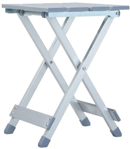 Rantry Campinghocker aus Aluminium 28 x 26 x 39 cm, Gartenmöbel für den Außenbereich