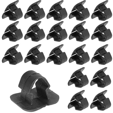 Flaconi 20pcs Auto Cofano Isolamento Pad Titolare Clip,Tappo Cofano Isolante Clip Seat,Rivetti In Plastica per Auto,Plastica Cappuccio Cofano Isolamento Clip,Accessori Universali per Auto e camion