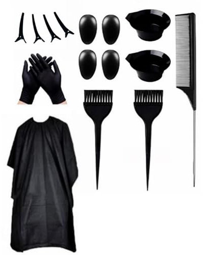 16x/Set Haarfärbe Kits Haarspangen Haarfärbemittel Haarbürsten Haarfärbeschüssel Schönheitssalon Werkzeug Einfach Zu Bedienen Für Frauen