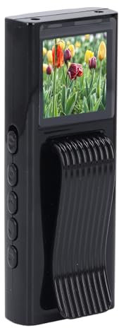 SENECESLI Rückclip Kamera, 4K Kamera für Am Körper GetrageneNachtsicht mit 1,3 Zoll TFT Display, Tragbarer Kleiner Tragbarer Videorecorder für Outdoor Radcamping