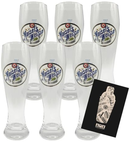 Generisch Maisels Weisse Bierglas Set – 6x 0,3l geeicht