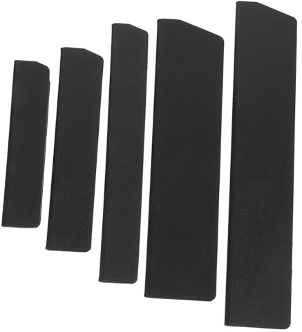 ABOOFAN Manchons De Couteau De Sécurité En Abs Floqué, Lot De 5 Tailles Variées, Protection Légère Et Portable Pour Couteaux Cuisine Et Outils, Usage Extérieur Et Domestique