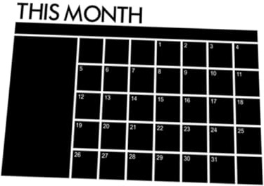 Happyyami Lavagna Calendario Nero in Pvc Riutilizzabile e Portatile per Frigorifero e Lavagne Decorazioni Scuola, Planner Rimuovibile Multifunzionale per Ufficio e Casa