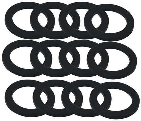 ZZHXSM 12PCS Shower Rubber O Ring Gaskets Sealing Rings for Faucet Pipe Replacement 3/4 inch ID for 1/2 inch Male Threaded Water Tanks Home Appliance Connector Bulkhead Fittings