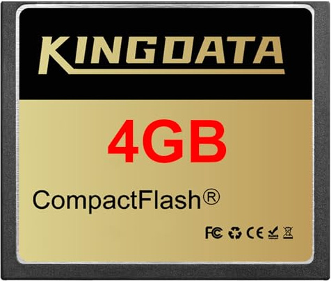 KINGDATA Compact Flash Card 4GO CF133X FAT32 Type I for Equipment Vintage Digital Cameras