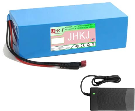 JHKJ Batería de Iones de Litio de PVC de 36 V, 48 V, 60 V, 15 Ah, 20 Ah, 30 Ah, 40 Ah y 50 Ah para Scooter, ciclomotor y Motocicleta.,36v,50Ah